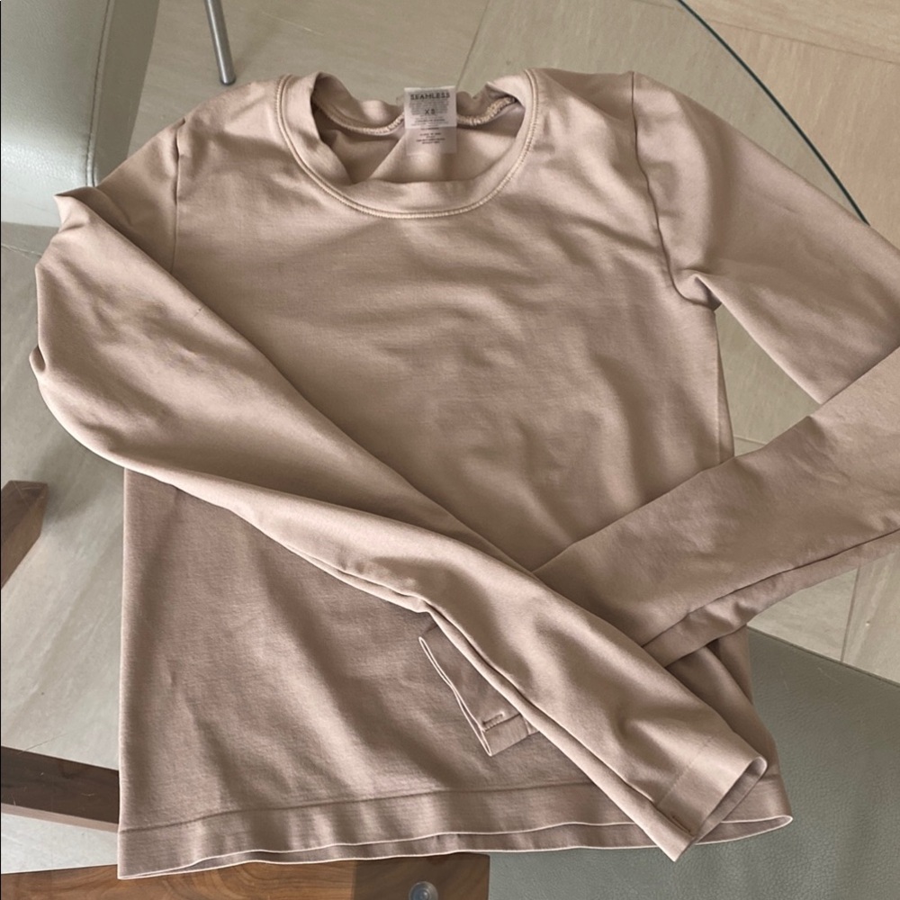 Aritzia seamless long sleeve tee